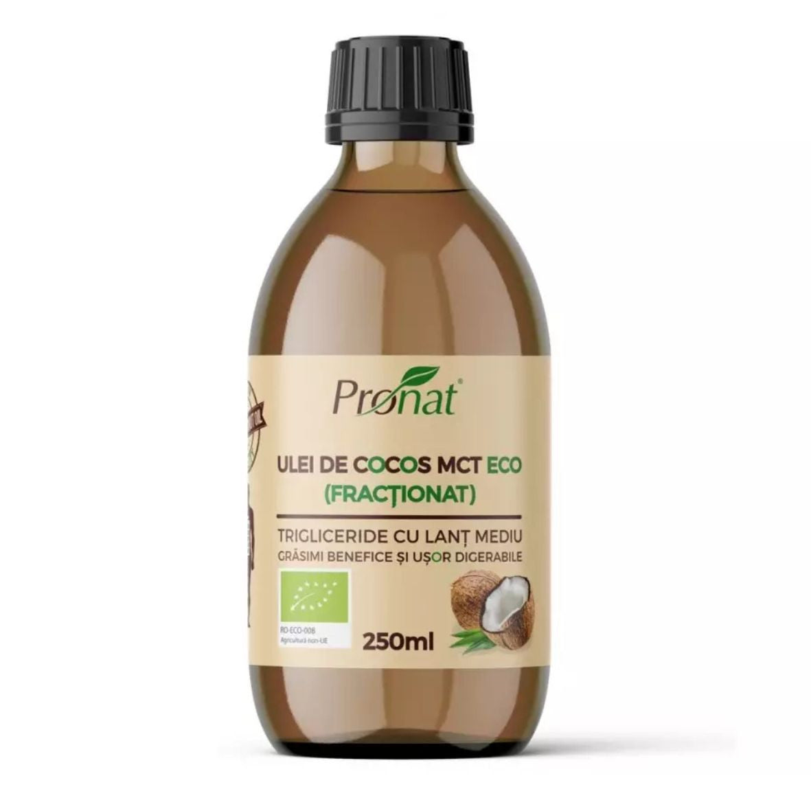 Ulei de Cocos Fractionat MCT Bio 250ml Pronat