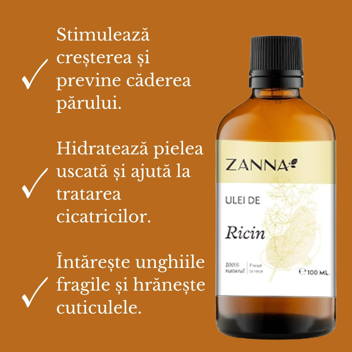 Ulei de Ricin 100ml Zanna