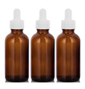 Sticle brune reincarcabile cu pipeta alba 30ml -3buc