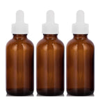Sticle brune reincarcabile cu pipeta alba 30ml -3buc