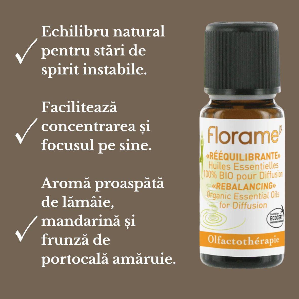 Ulei esential pentru Reechilibrare, Florame, bio 10ml