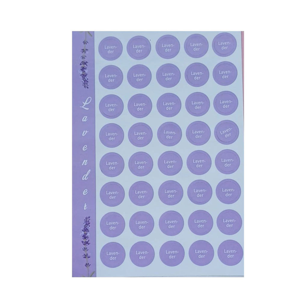 Etichete pentru capace sticlute , lavanda