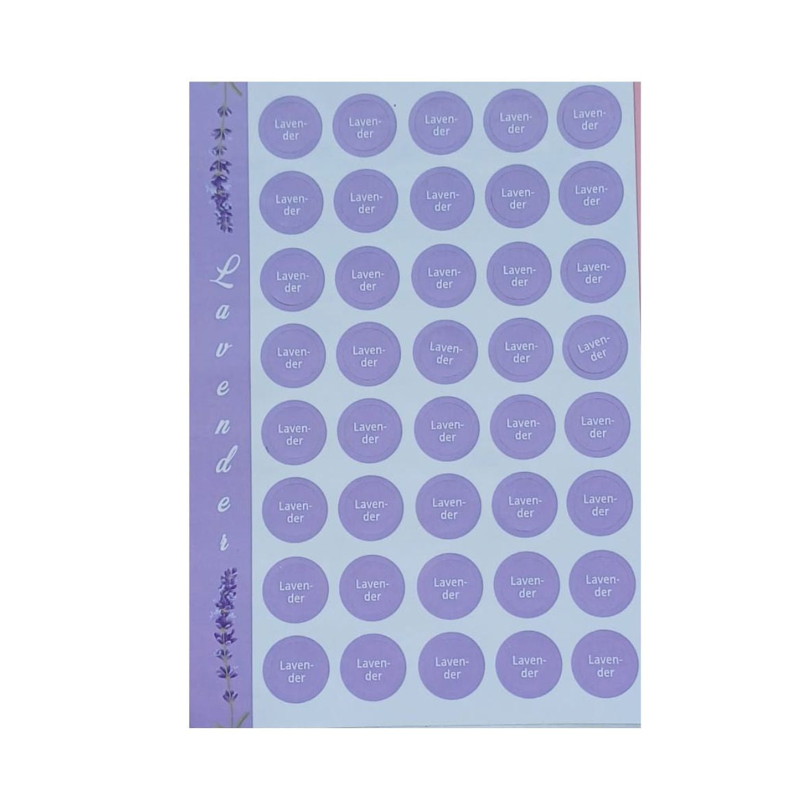 Etichete pentru capace sticlute , lavanda