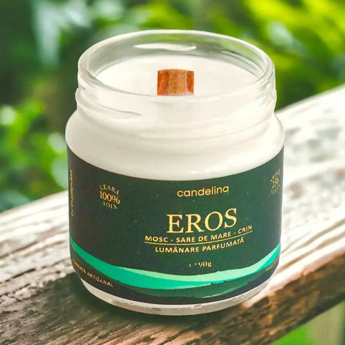 Lumânare parfumată EROS – Mosc, Sare de mare, Crin, Candelina