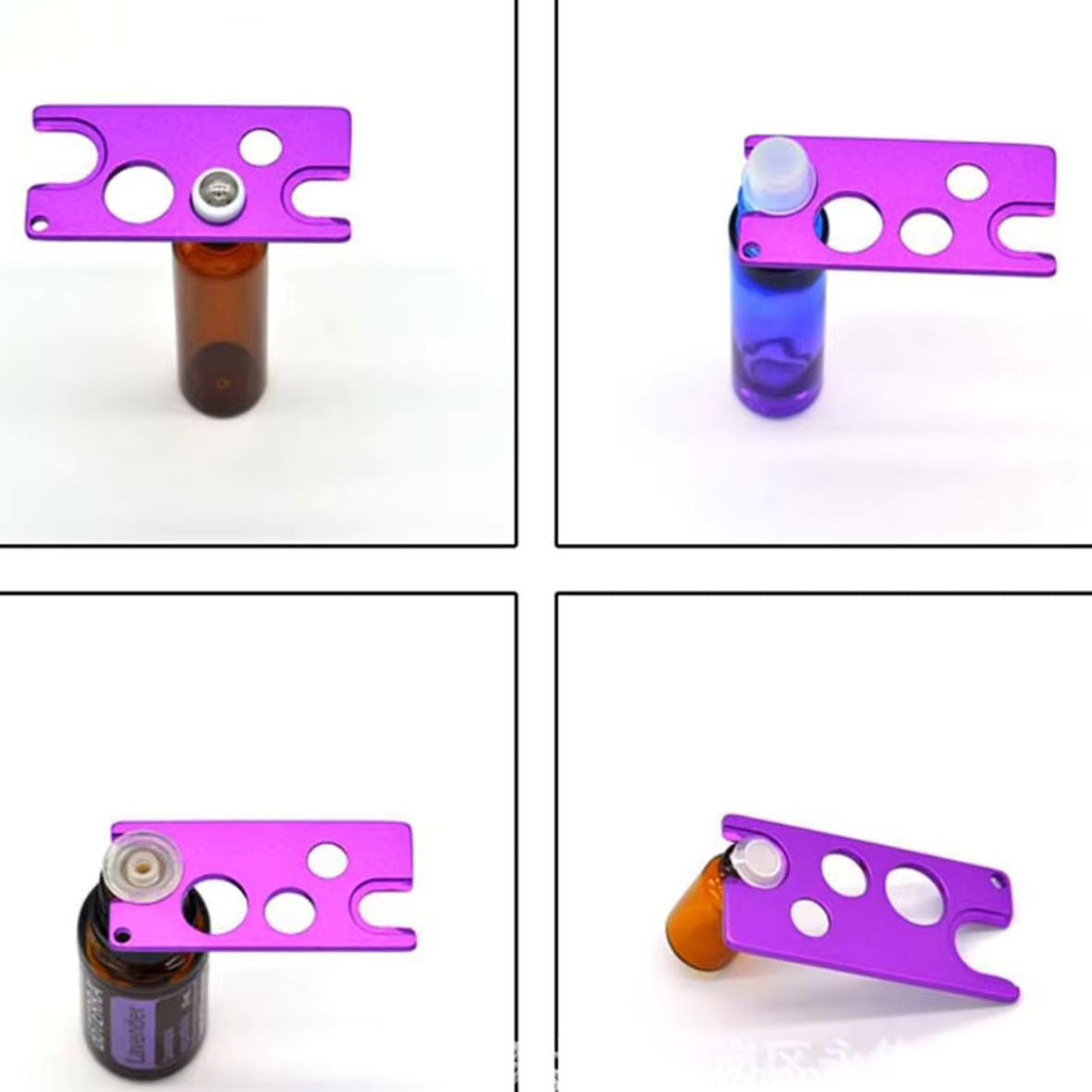 Deschizator sticlute si recipiente mici, metalic, verde