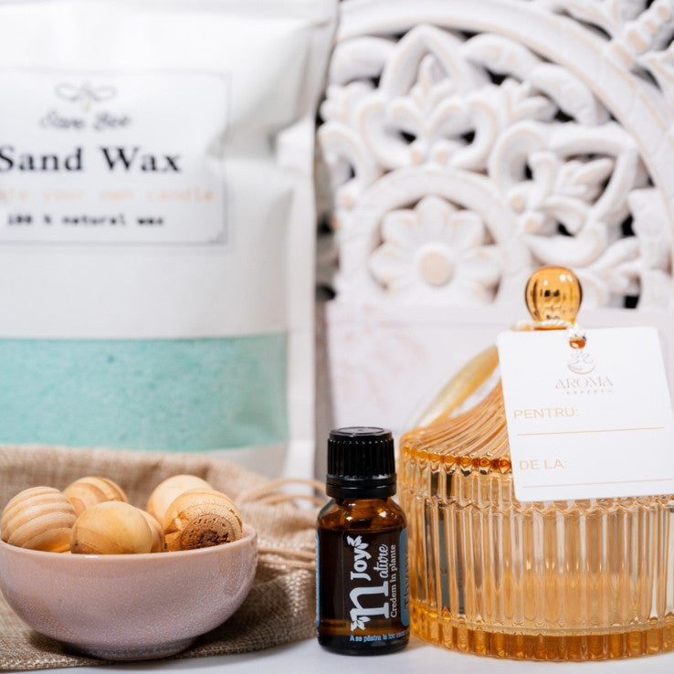Lumânare și Aromaterapie - Set CADOU DIY Blue
