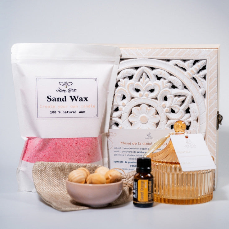Lumânare și Aromaterapie – Set CADOU DIY Pink