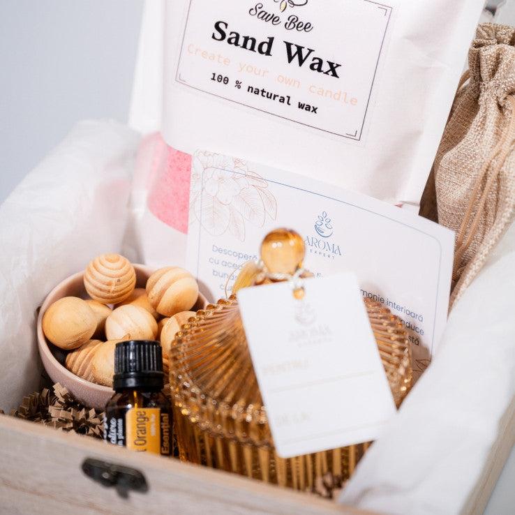 Lumânare și Aromaterapie – Set CADOU DIY Pink