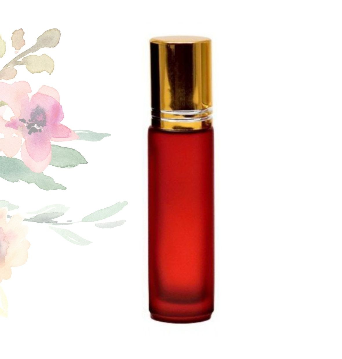 Recipient pentru uleiuri esentiale ROSU roll-on 10 ml