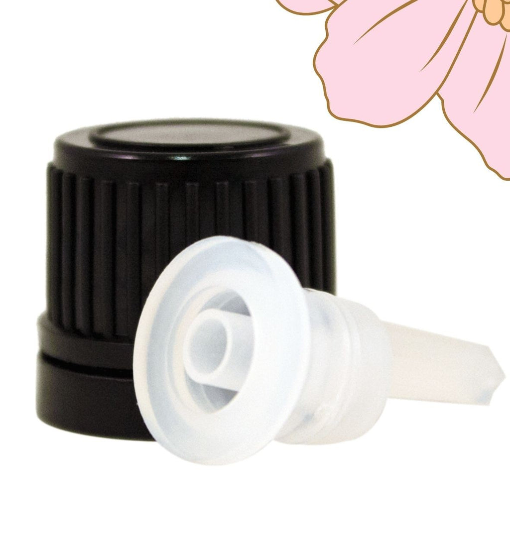 Sticla ulei esential bruna 10 ml cu picurator