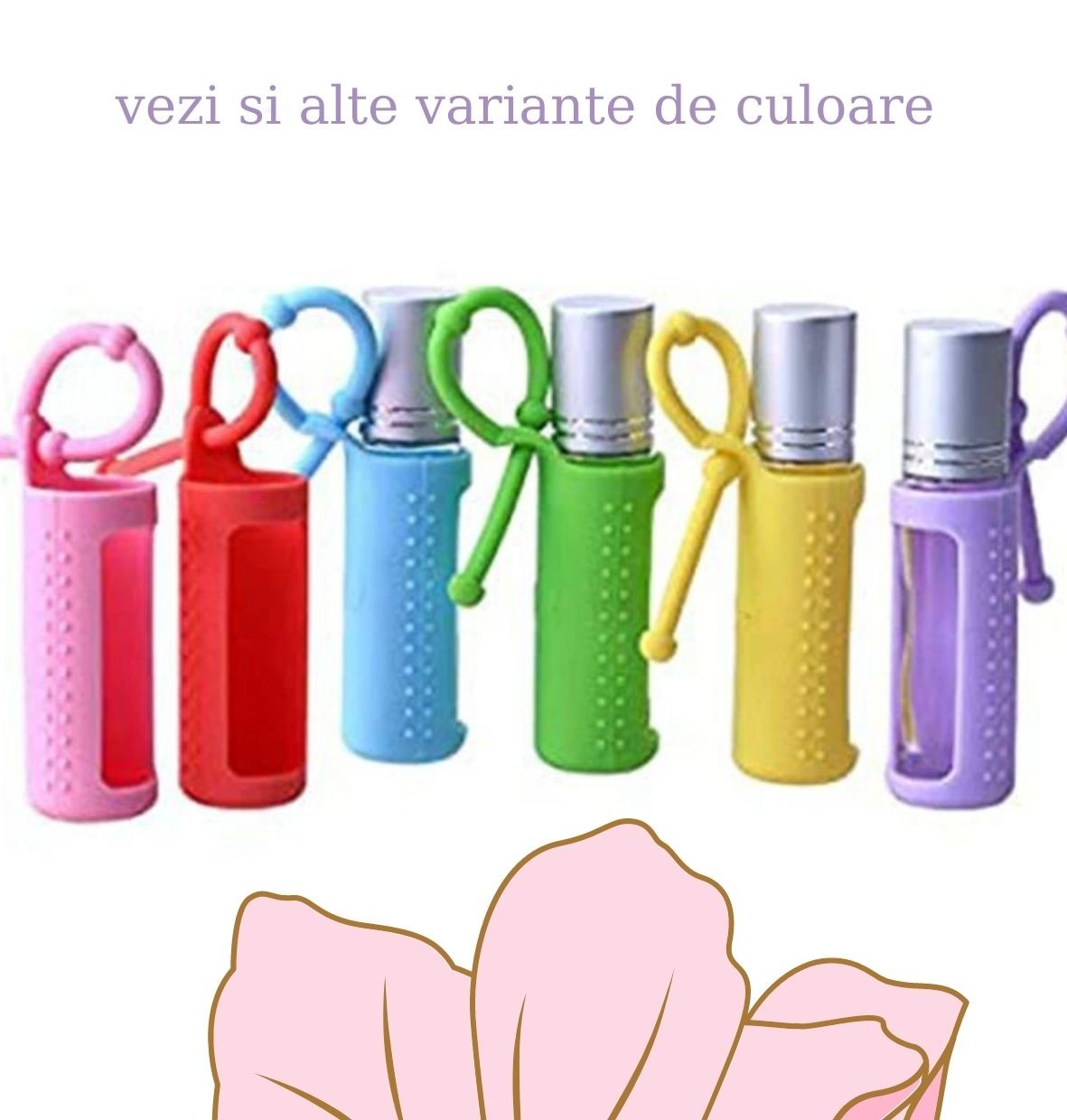 Protectie silicon pentru roll-on galbena