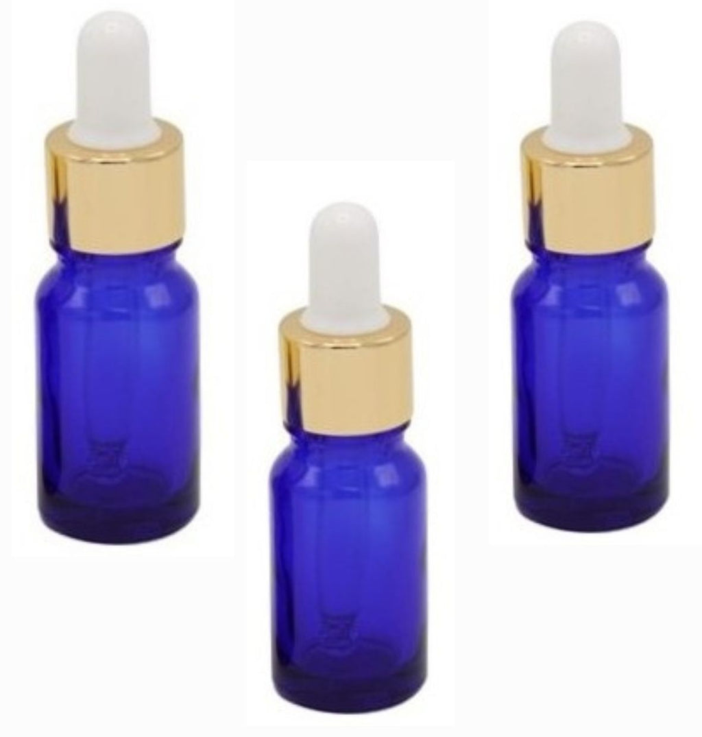 Sticla albastra 10 ml cu pipeta - 3buc