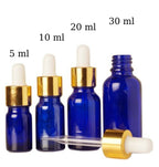 Recipiente uleiuri esentiale albastre 30ml -3buc