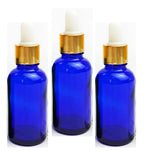 Recipiente uleiuri esentiale albastre 30ml -3buc