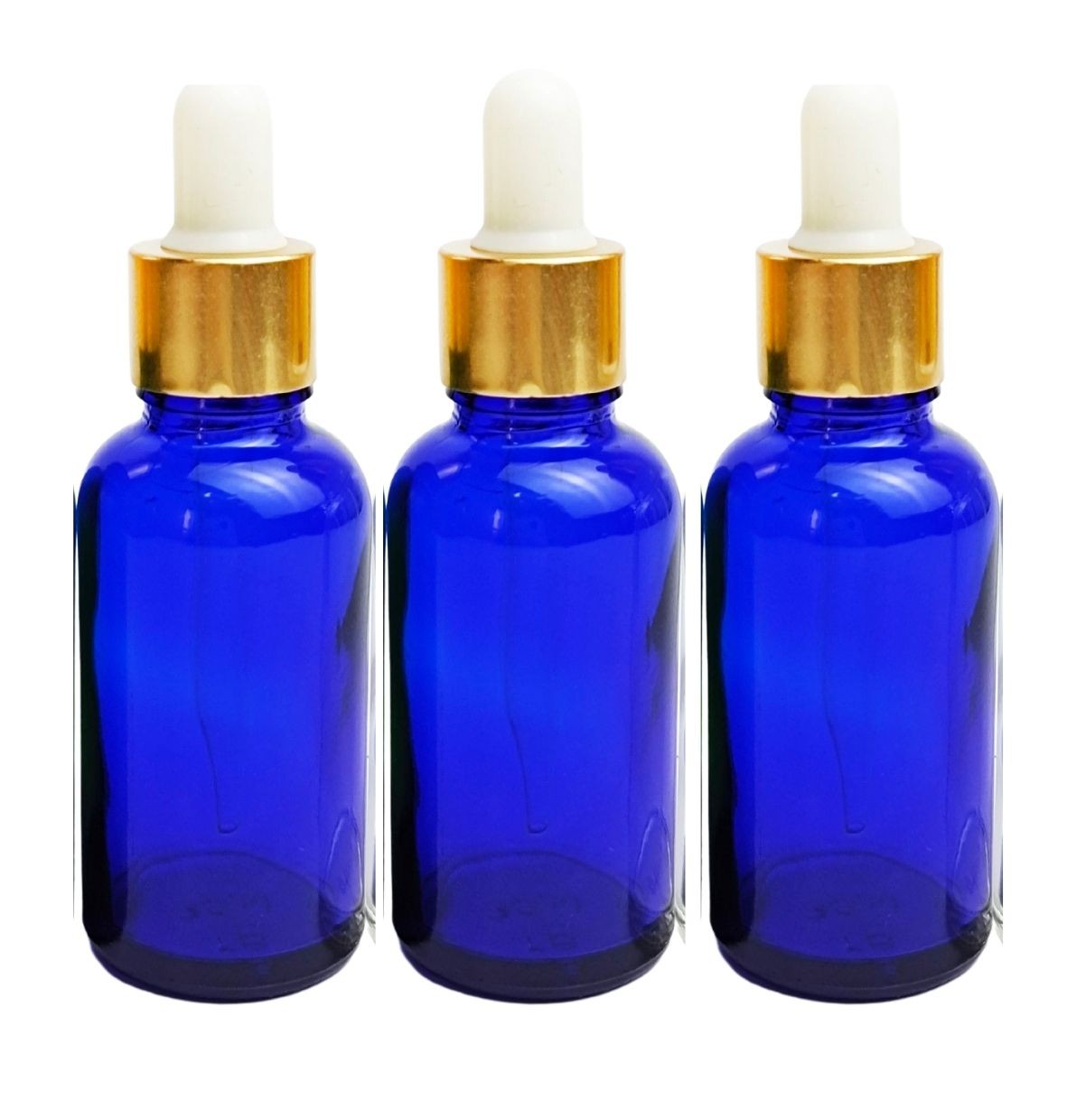 Recipiente uleiuri esentiale albastre 30ml -3buc