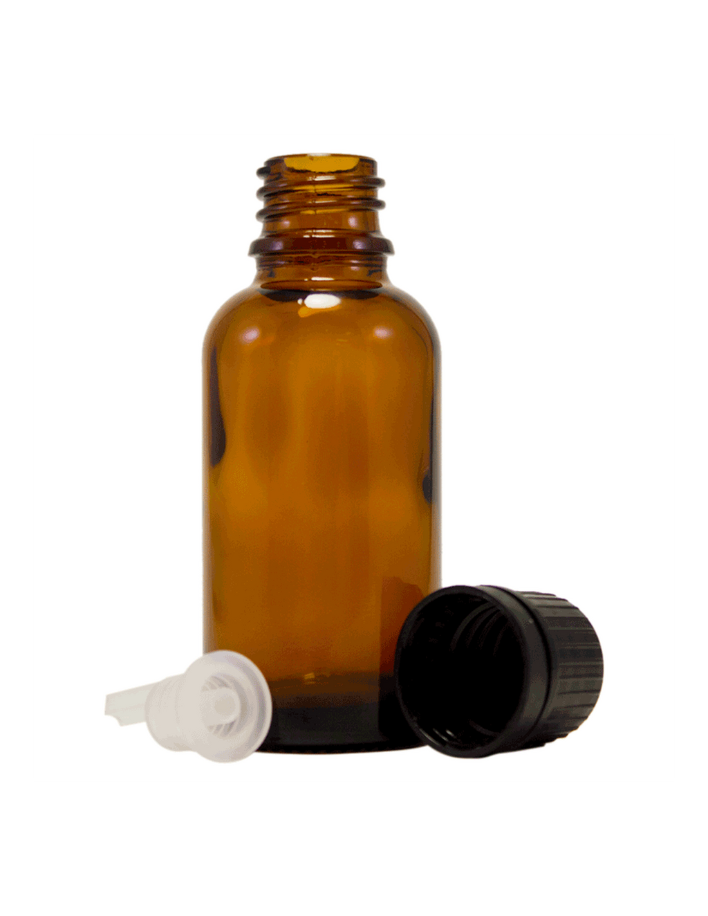 Sticla ulei esential bruna 30 ml cu picurator