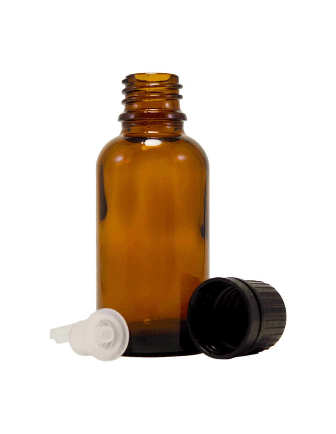 Sticla ulei esential bruna 30 ml cu picurator