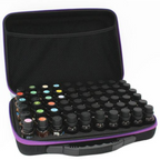 Geanta uleiuri esentiale 60 de sticlute, mov