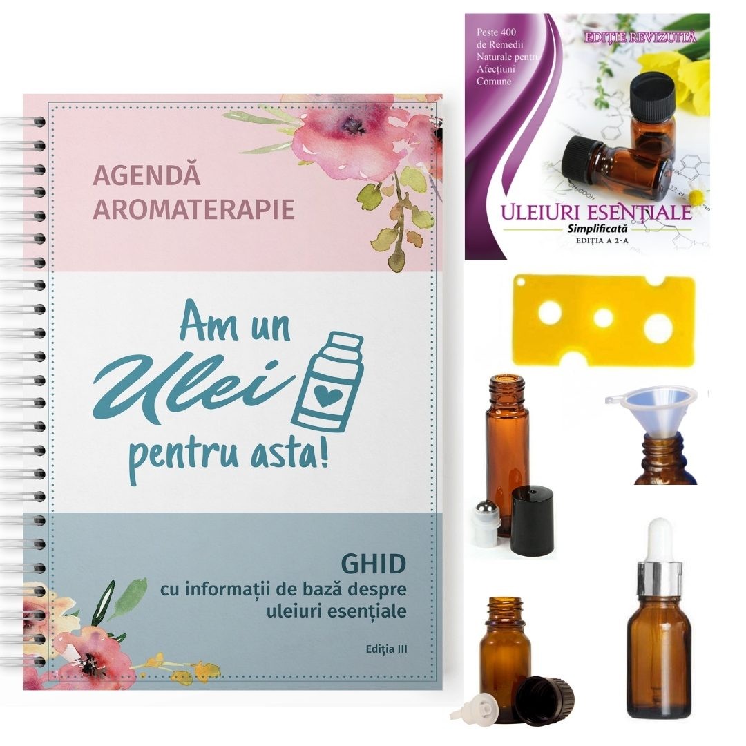 Kitul incepatorului, ghid si accesorii in aromaterapie