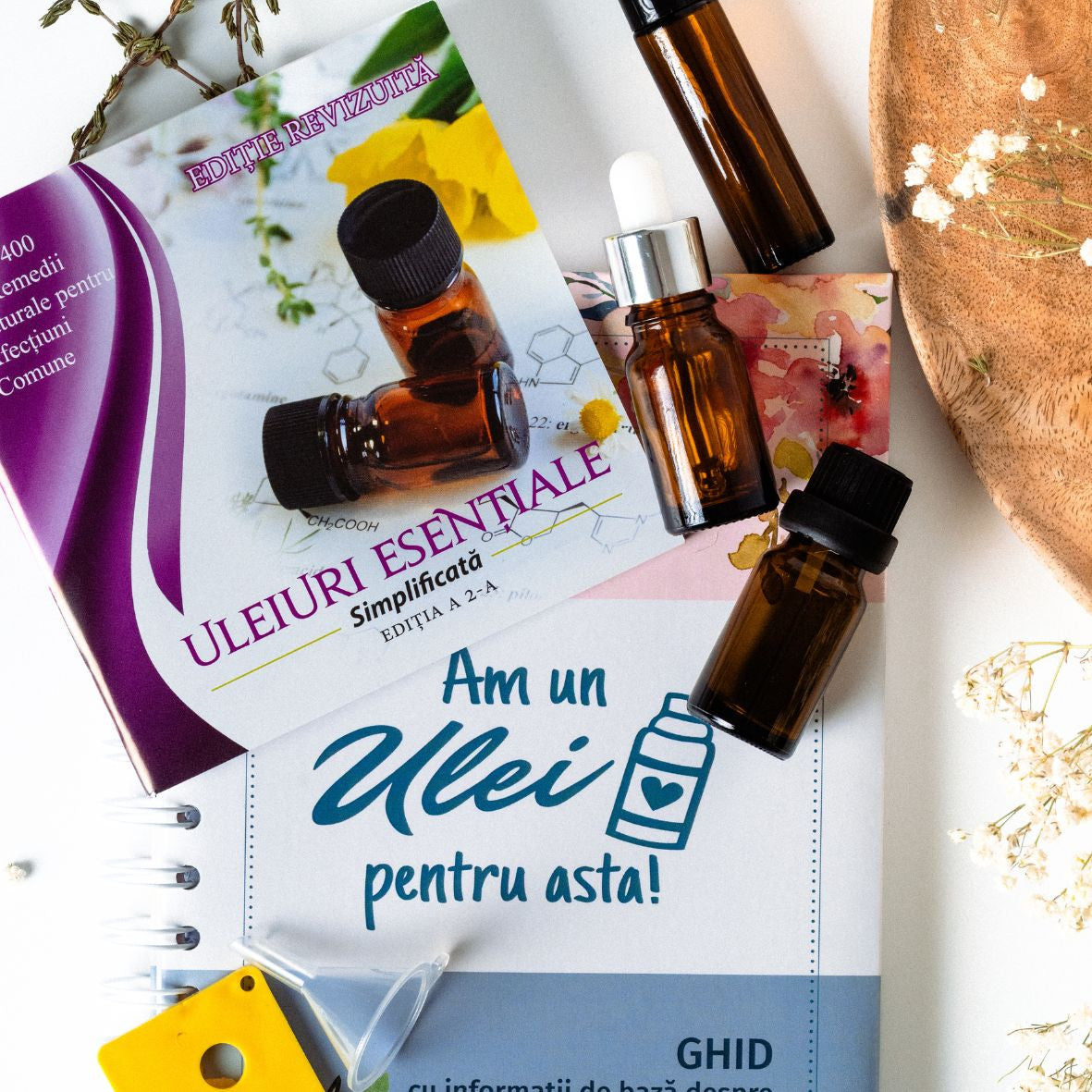 Kitul incepatorului, ghid si accesorii in aromaterapie
