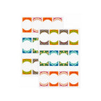 Set etichete dreptunghiulare 3x5 cm si rotunde 3x3cm