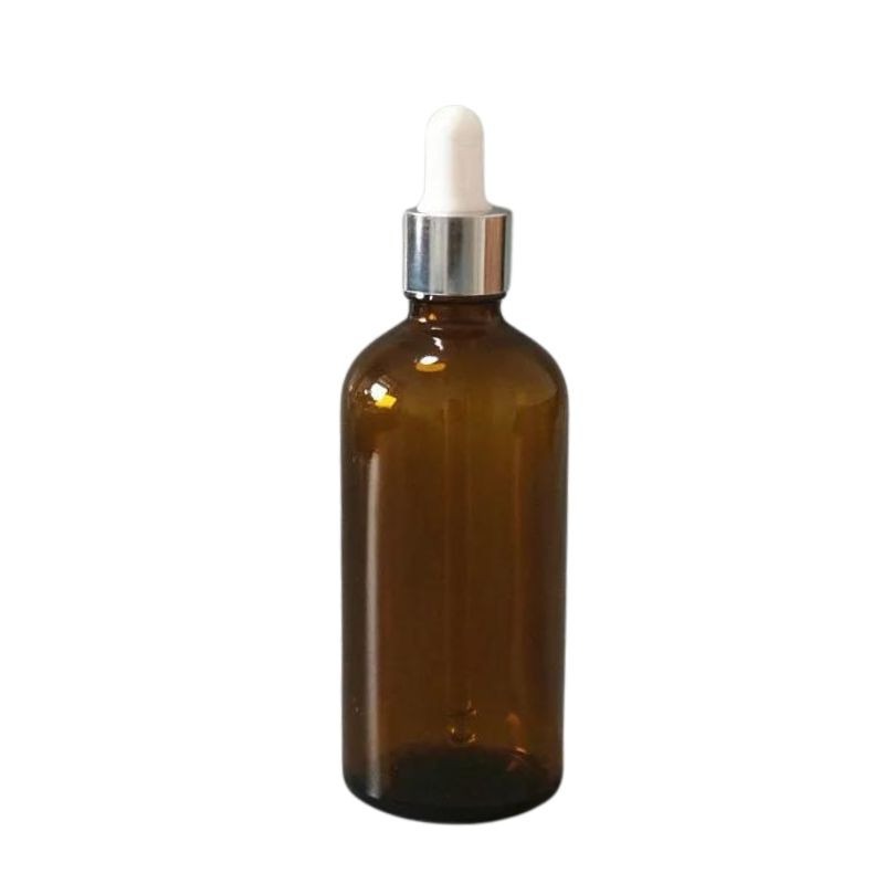 Recipient cosmetic 100 ml, pipeta argintie, set 3 buc