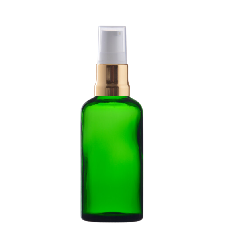 Recipient verde cu pompita, 100ml
