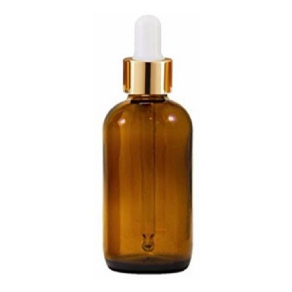 Recipient cosmetic, maro, cu pipeta, 100ml