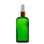 Recipient cosmetic, verde, pipeta, 100ml