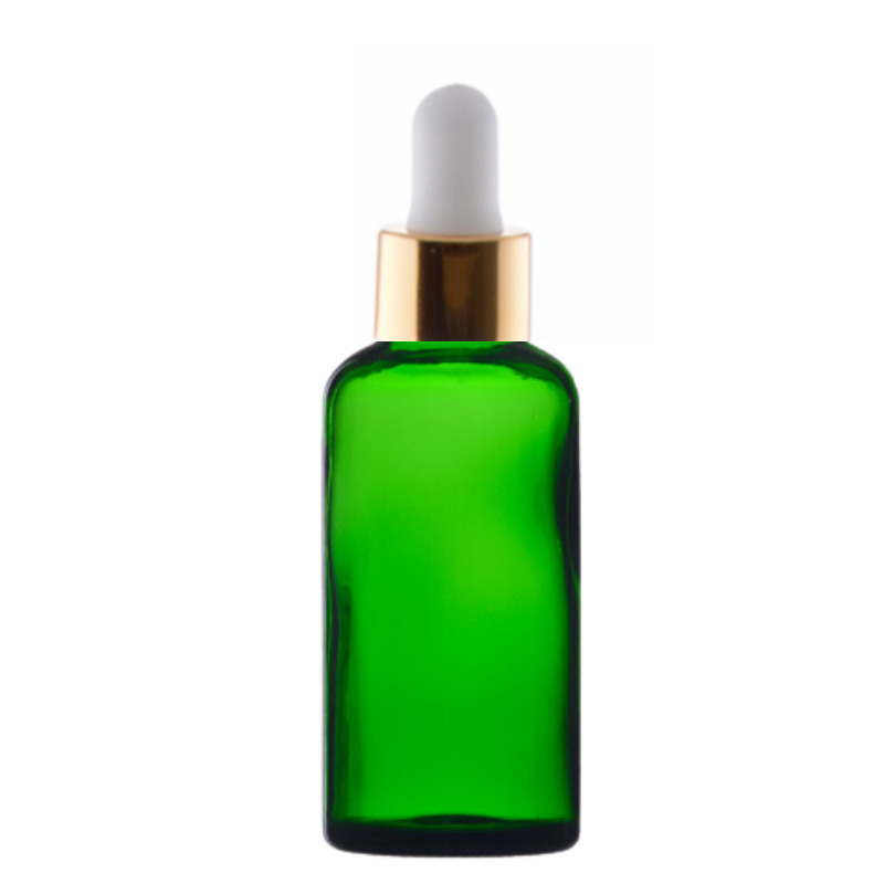 Recipient cosmetic, verde, pipeta, 100ml