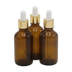 Recipient cosmetic 100ml, pipeta aurie, set 3 buc