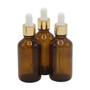 Recipient cosmetic 100ml, pipeta aurie, set 3 buc