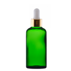 Recipient cosmetic, verde, pipeta, 100ml