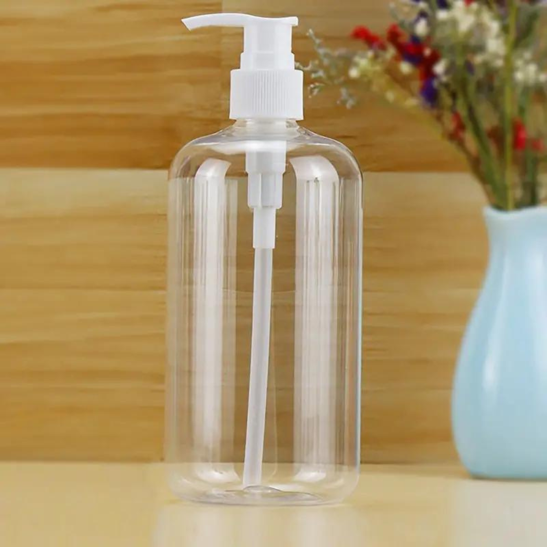 Recipient transparent cu pompa 200 ml