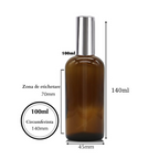 Recipient sticla maro 100 ml