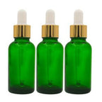 Sticla verde 30ml cu pipeta, set 3 buc