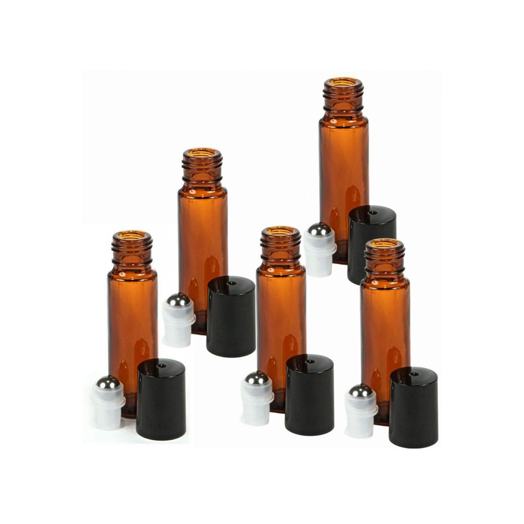 Roll on sticla bruna 10ml, set 5buc
