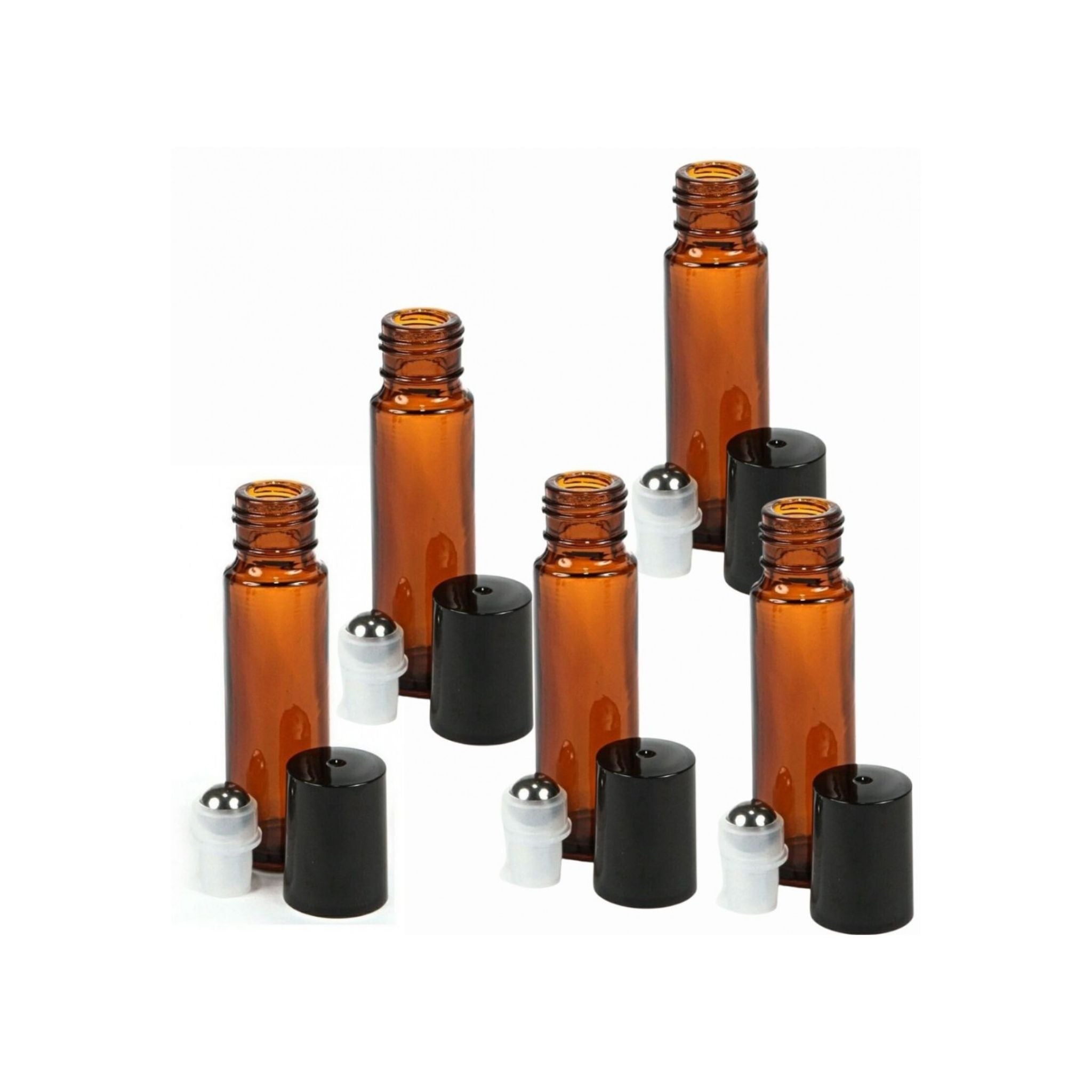 Roll on sticla bruna 10ml, set 5buc