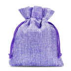 Saculet textil mov