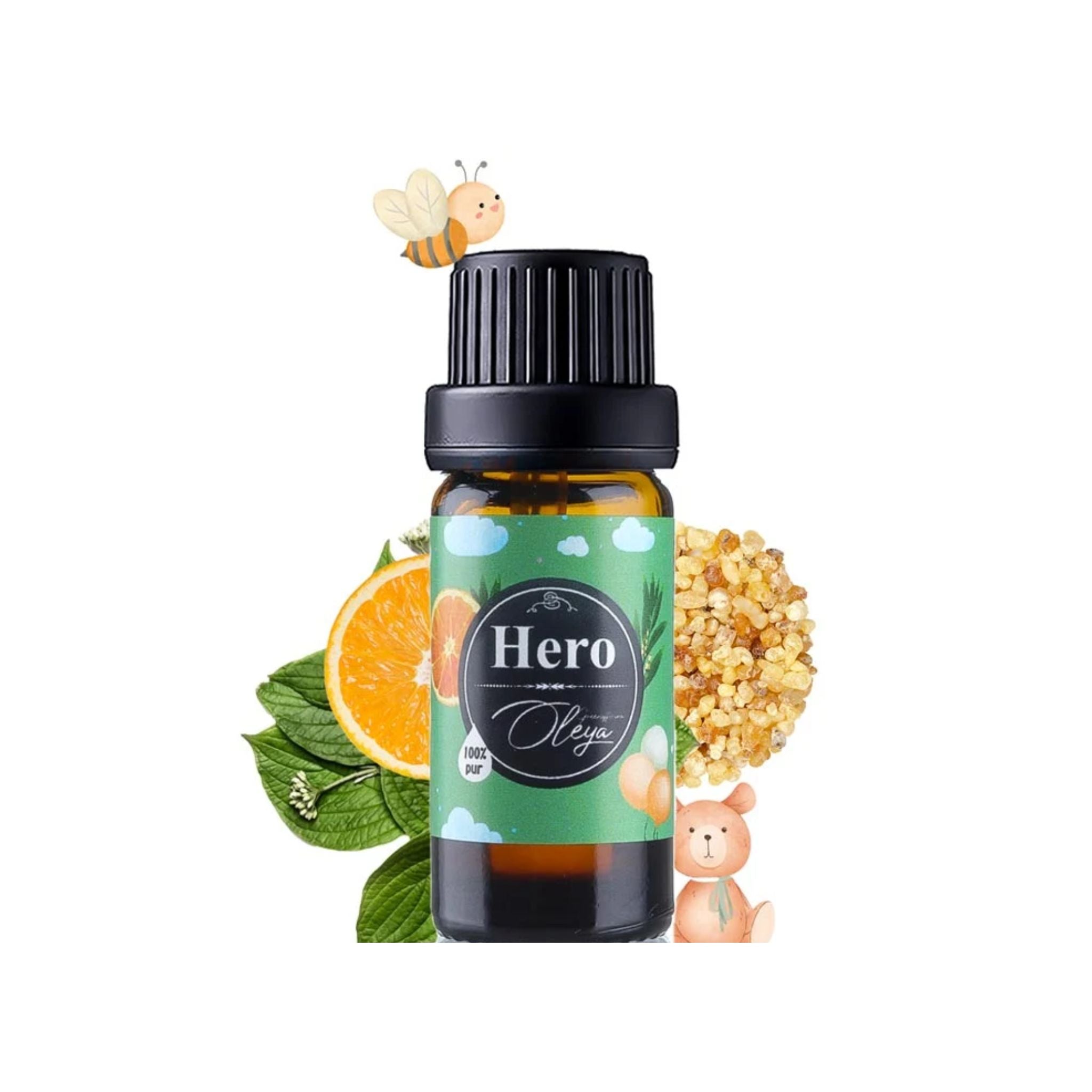 Sinergie Uleiuri Esentiale Hero 10ml pentru susținerea sistemului imunitar cu tamaie, mandarin și arbore de ceai