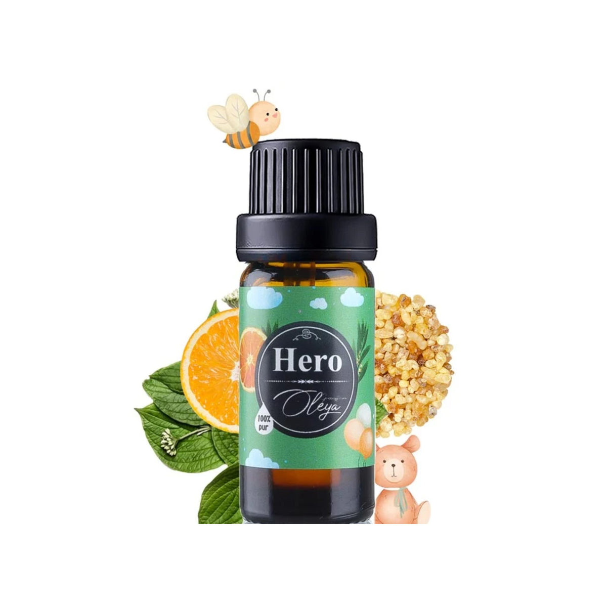 Sinergie Uleiuri Esentiale Hero 10ml pentru susținerea sistemului imunitar cu tamaie, mandarin și arbore de ceai