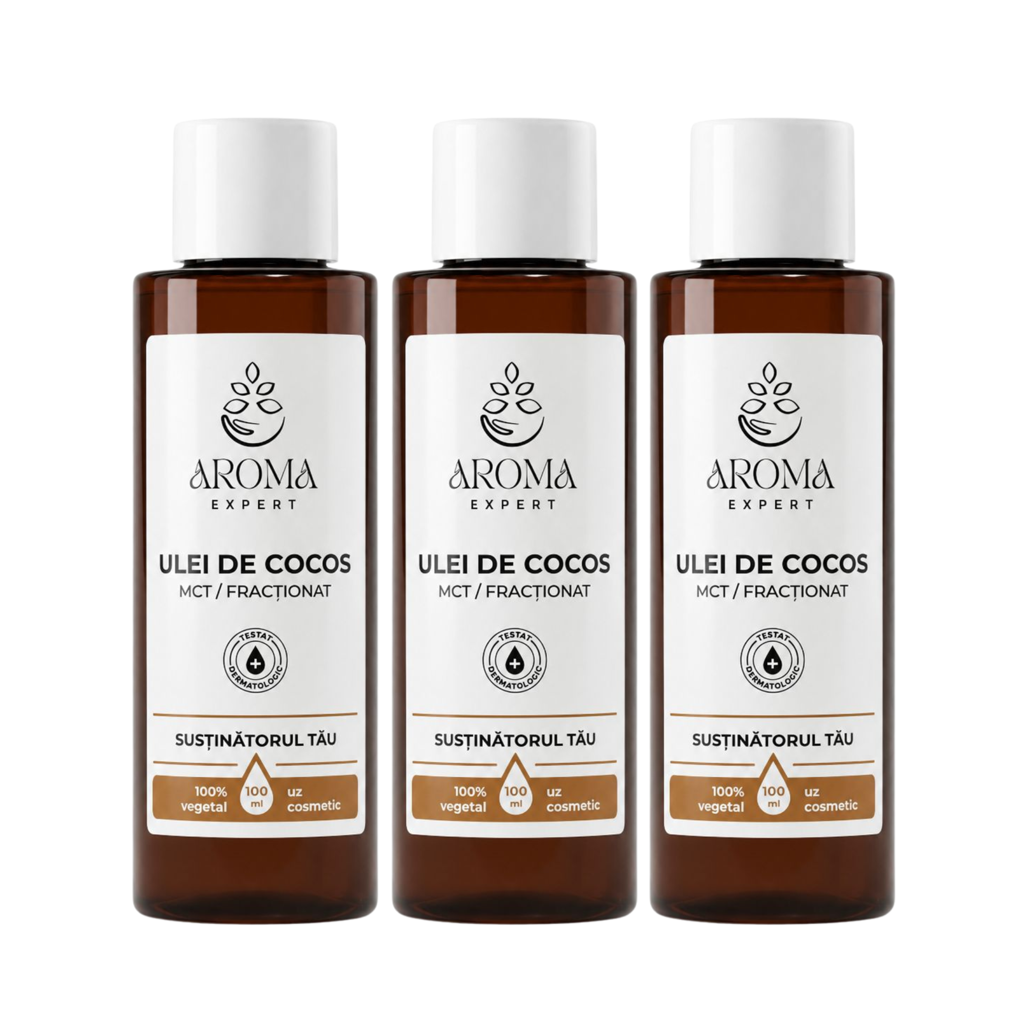 Ulei cocos MCT Fracționat 100 ml Aroma Expert 3 buc