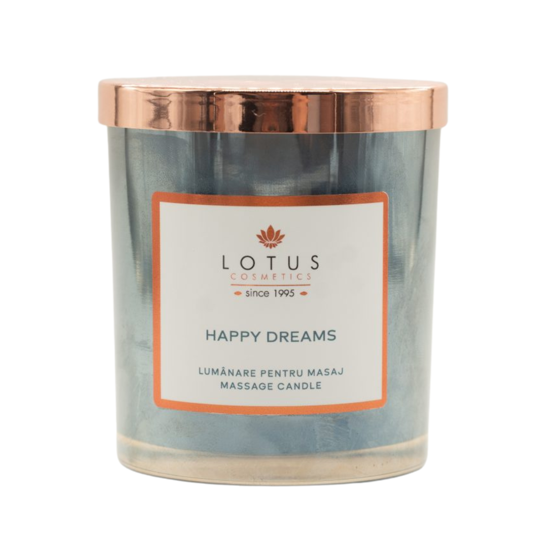 Lumânare cu Unt Cald pentru Masaj HAPPY DREAMS