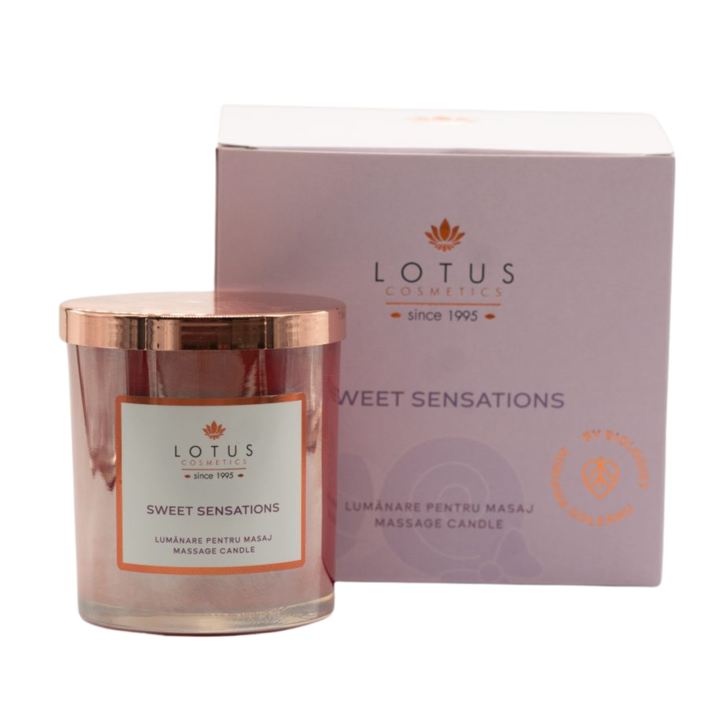 Lumânare cu Unt Cald pentru Masaj SWEET SENSATION